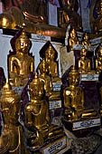 Inle Lake Myanmar. Pindaya, the famous Shwe Oo Min pagoda, a natural cave filled with thousands of gilded Buddha statues. 